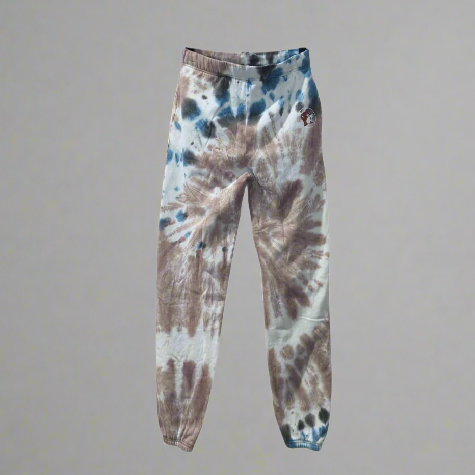 Buc-ee's Tie Dye Blue/Brown Sweat Set