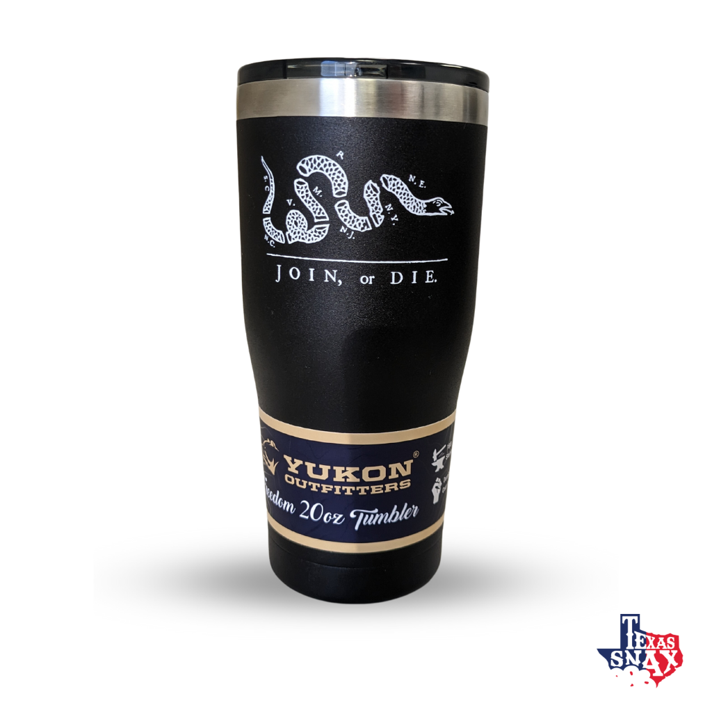 Black "JOIN, or DIE" Tumbler