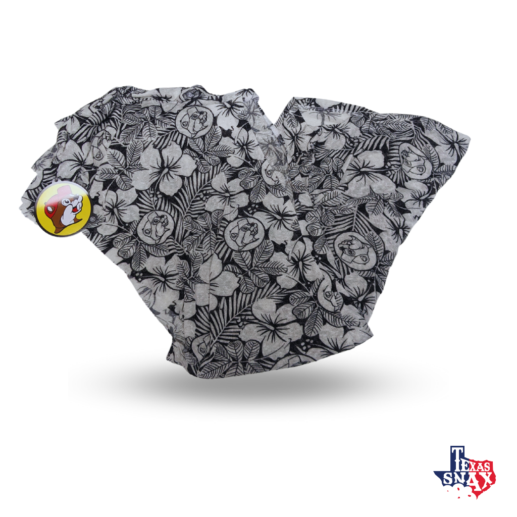 Buc-ee's Black & White Flounce Swimsuit Cover Dress