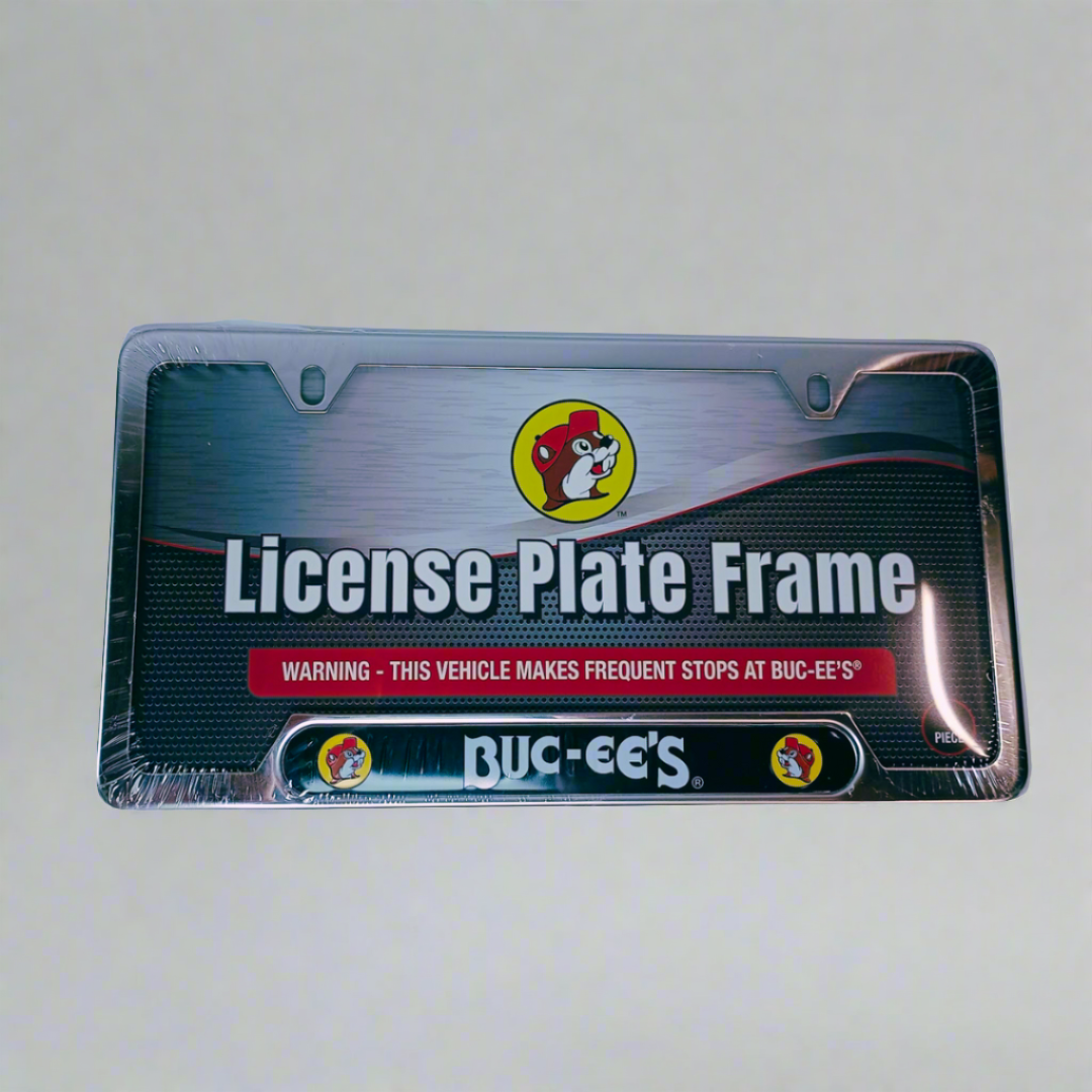 Buc ee s License Plate Frame Stainless Steel