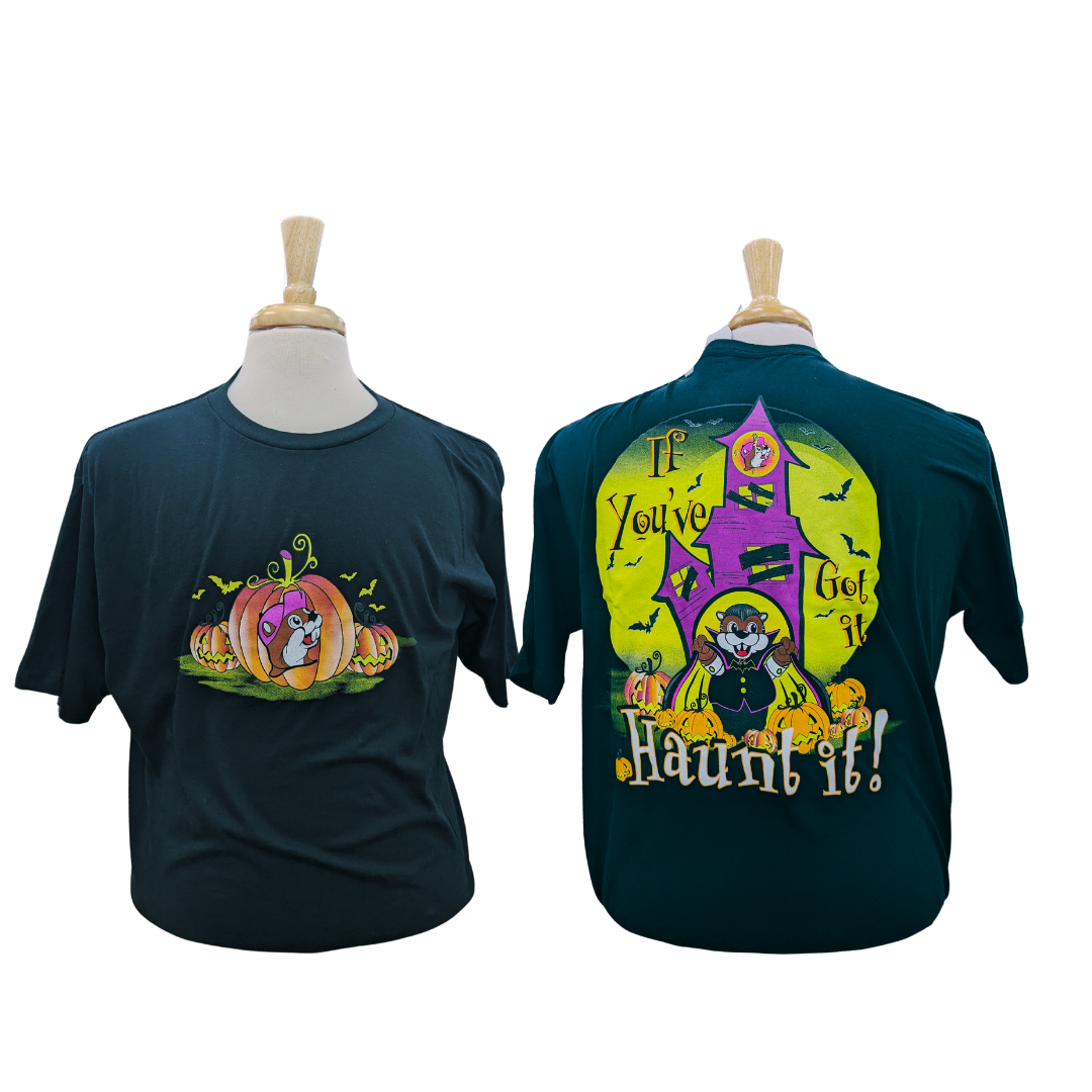 Bucee's "Haunt it" Halloween Shirt 2025 Texas Snax