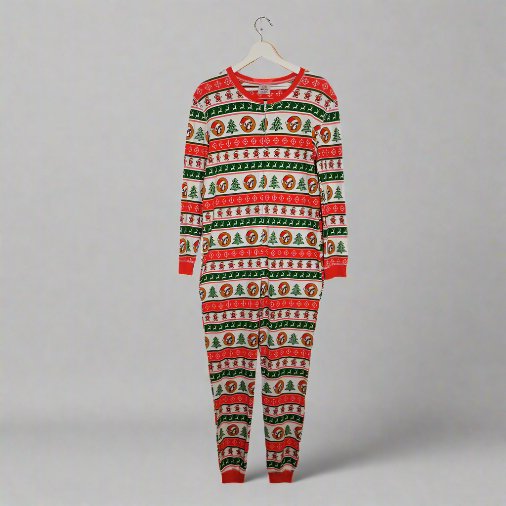 Buc-ee's Striped Christmas Onesie