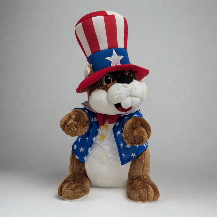 Celebrate in style with the Buc-ee’s 4th of July Plush! This patriotic beaver is decked out in stars and stripes—perfect for the Fourth of July or your Buc-ee’s collection.