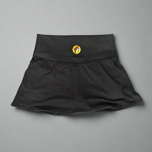 Buc-ee's Black Skort on the back is a Buc-ee's Logo on the lower back area.