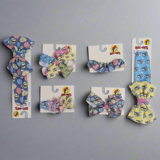 Buc-ee's Easter Hair Accessories includes hair bows, scrunchies, and headbands.
