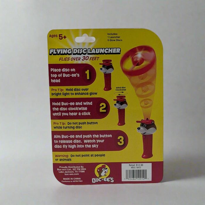 Buc-ee's Flying Disc Launcher Toy