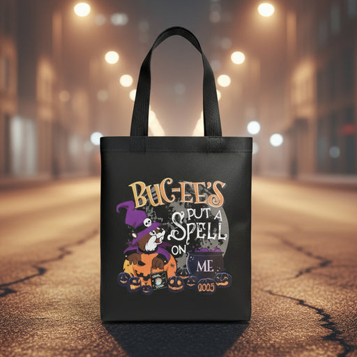 Buc-ee's Halloween 2025 Tote. "Buc-ee's Put a Spell on Me" theme.