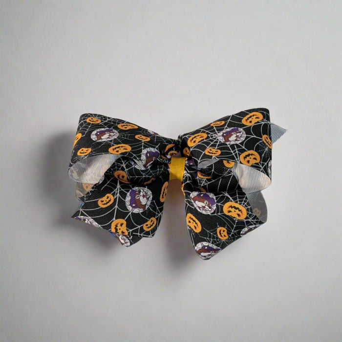 Buc-ee's Halloween Spiderweb Large Bow