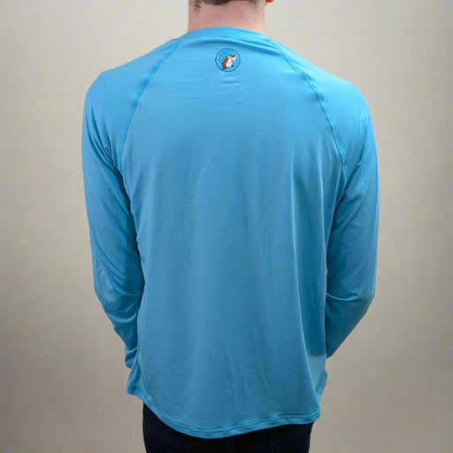 Buc-ee's Long Sleeve Blue Swim Shirt