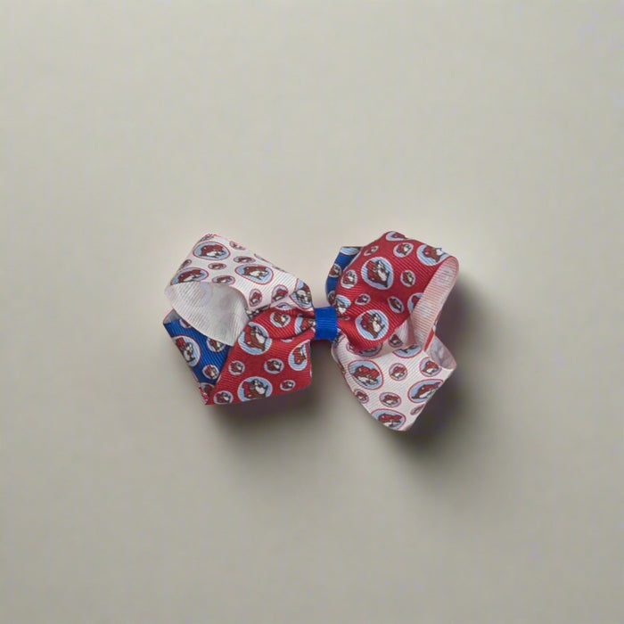 Buc-ee's Red, White, & Blue Small Hair Bow
