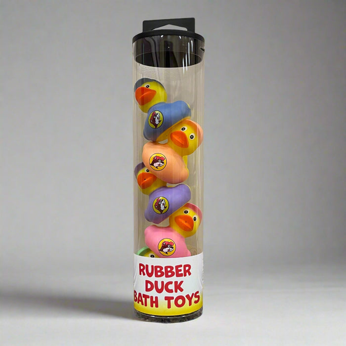 Buc-ee's Rubber Duck Bath Toys. Multi colored ducks.