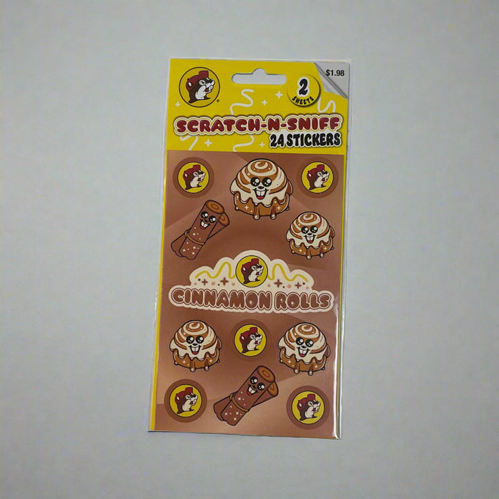 Buc-ee's Scratch-N-Smell Cinnamon Rol Stickers