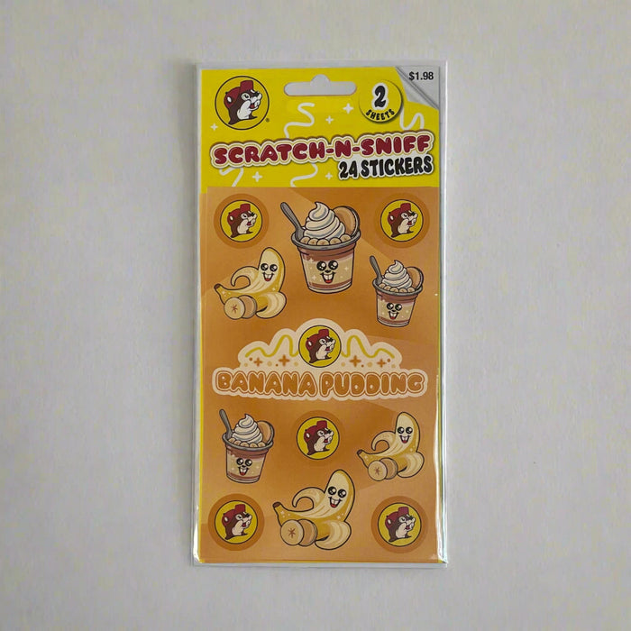 Buc-ee's Scratch-N-Sniff Banana Pudding Stickers