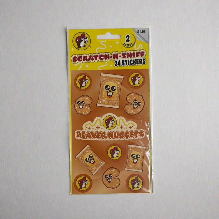 Buc-ee's Scratch-N-Sniff Beaver Nuggets Stickers