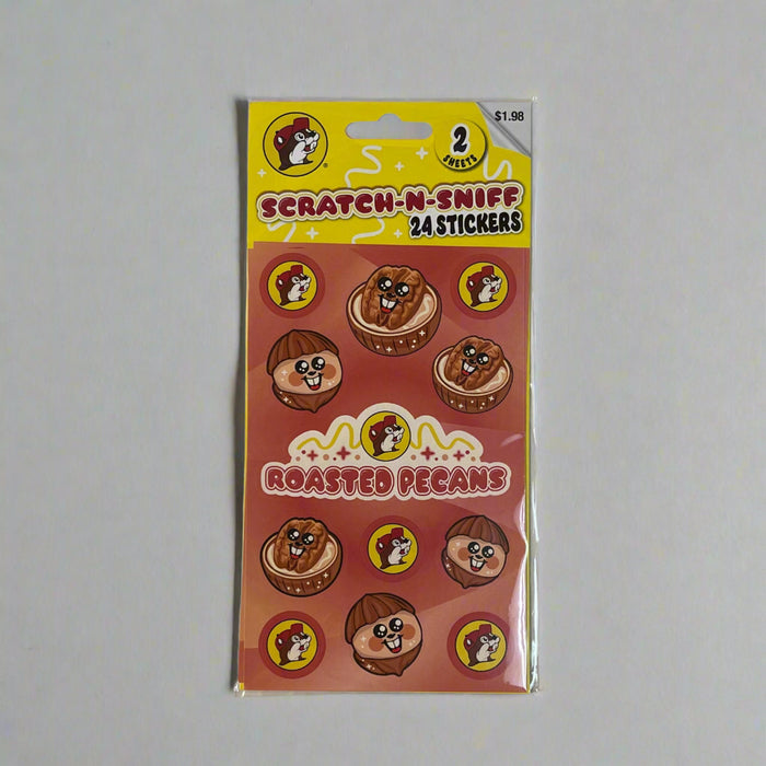 Buc-ee's Scratch-N-Sniff Roasted Pecans Stickers