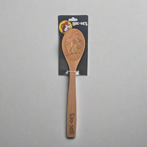 Buc-ee's Wooden Spoon with the logo on the head of the spoon.