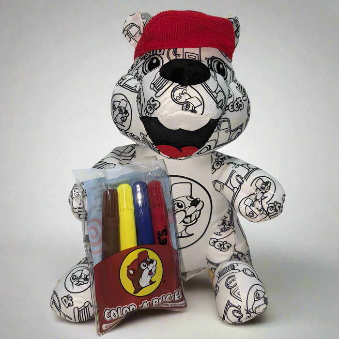 Buc-ee's Colorable Plush Beaver w/ Washable Markers