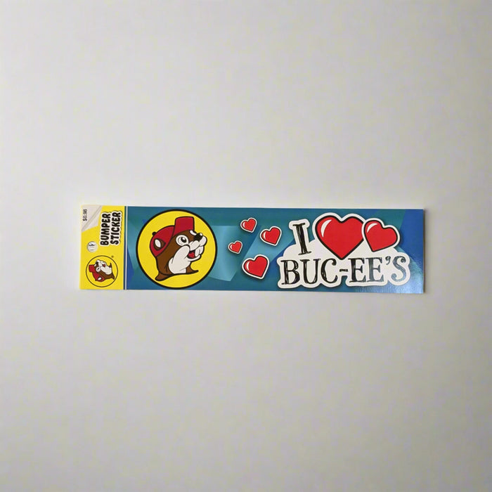 I Love Buc-ee's Bumper Sticker