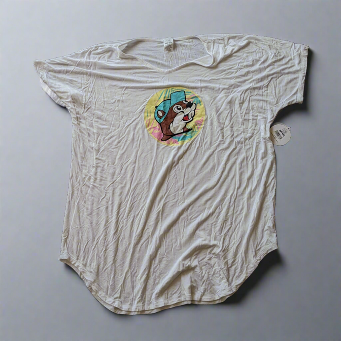Buc-ee's White Oversized Shirt