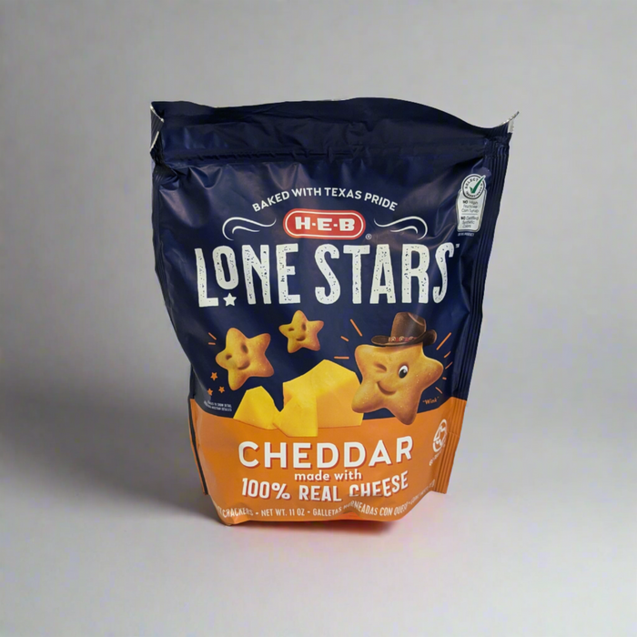 H-E-B Lone Stars Cheddar Crackers