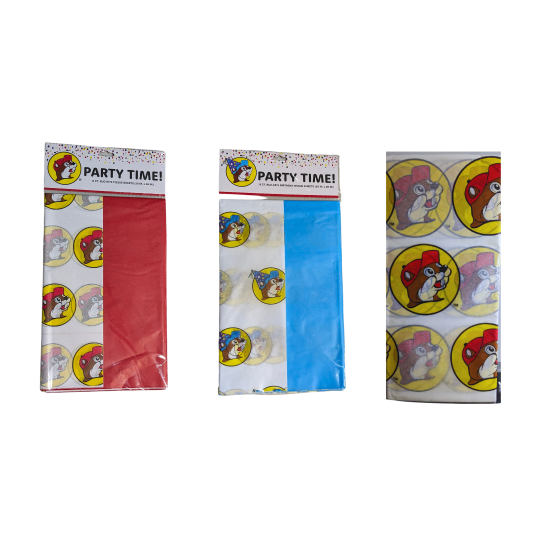Buc-ee's Party Tissue Paper Red