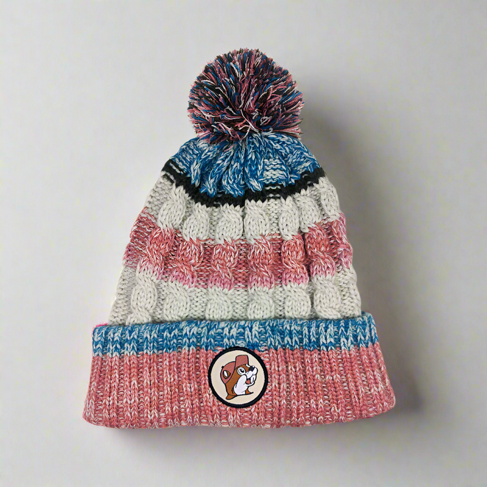 Buc-ee's Knit Beanie with Pom-Pom