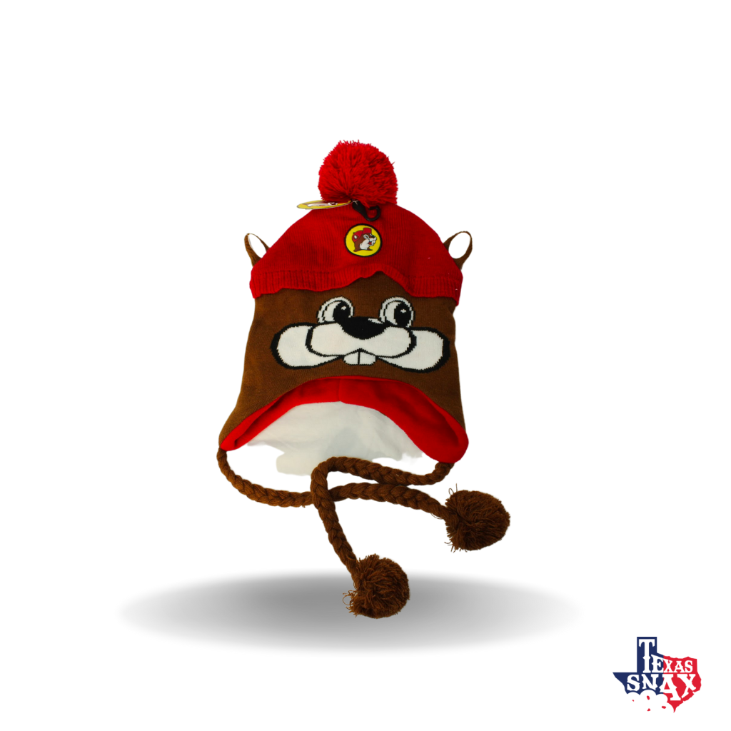 Buc-ee's Beaver Face Earflap Beanie