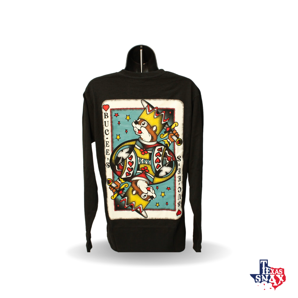 Buc-ee's Playing Cards Long Sleeved Shirt