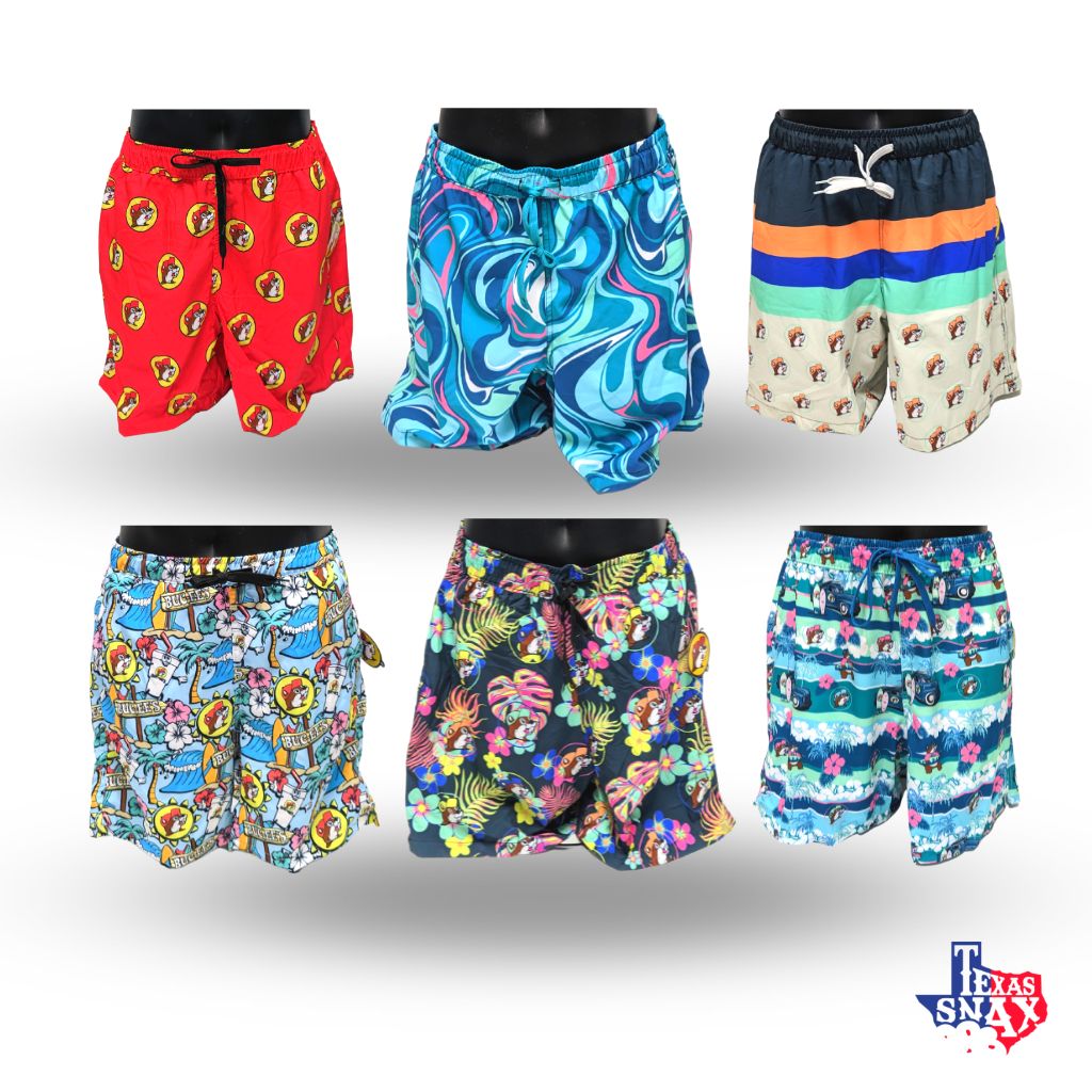 Buc-ee's Swim Shorts Collection – Texas Snax