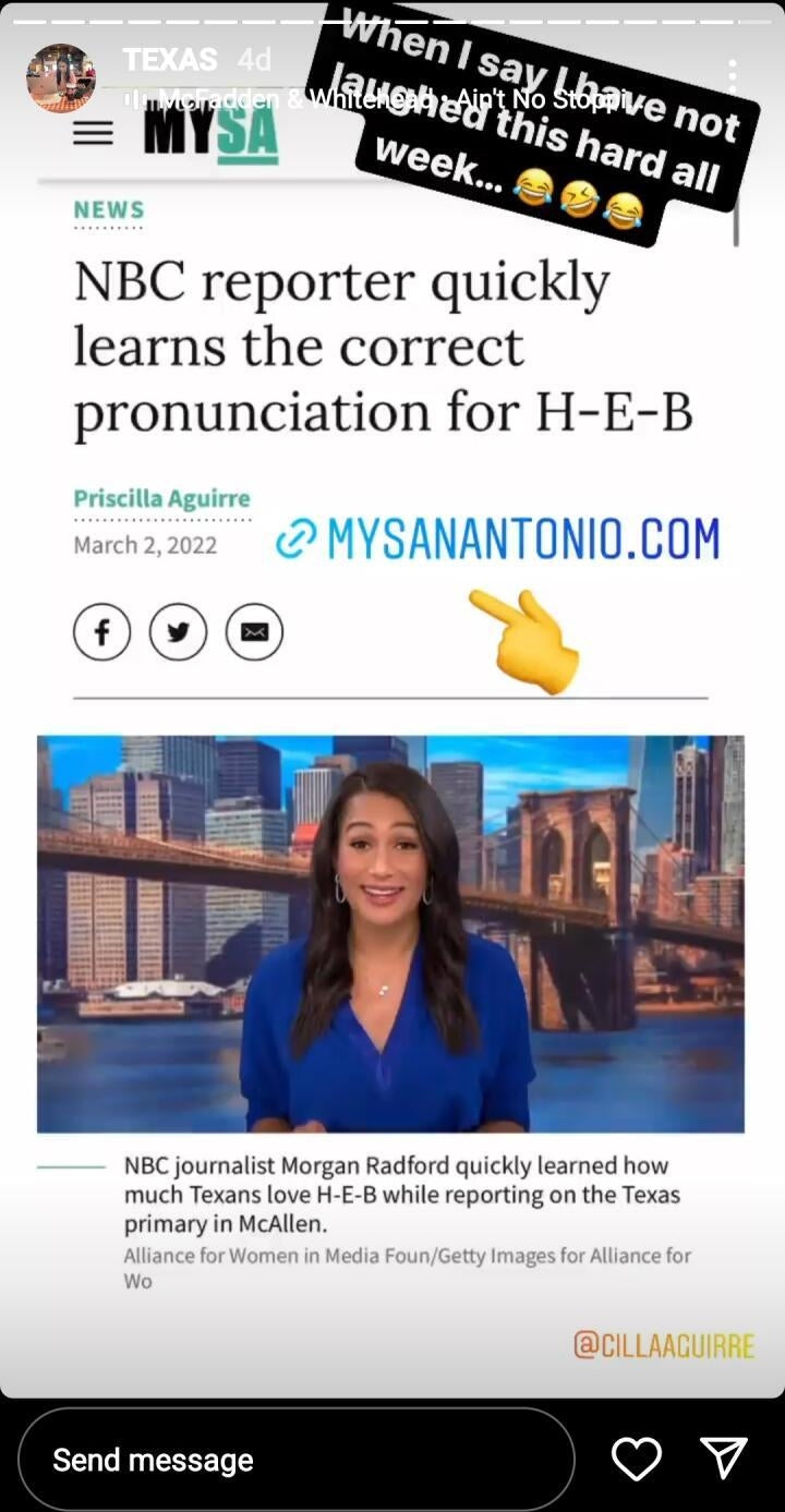 Apparently Pronouncing "H-E-B" is Difficult