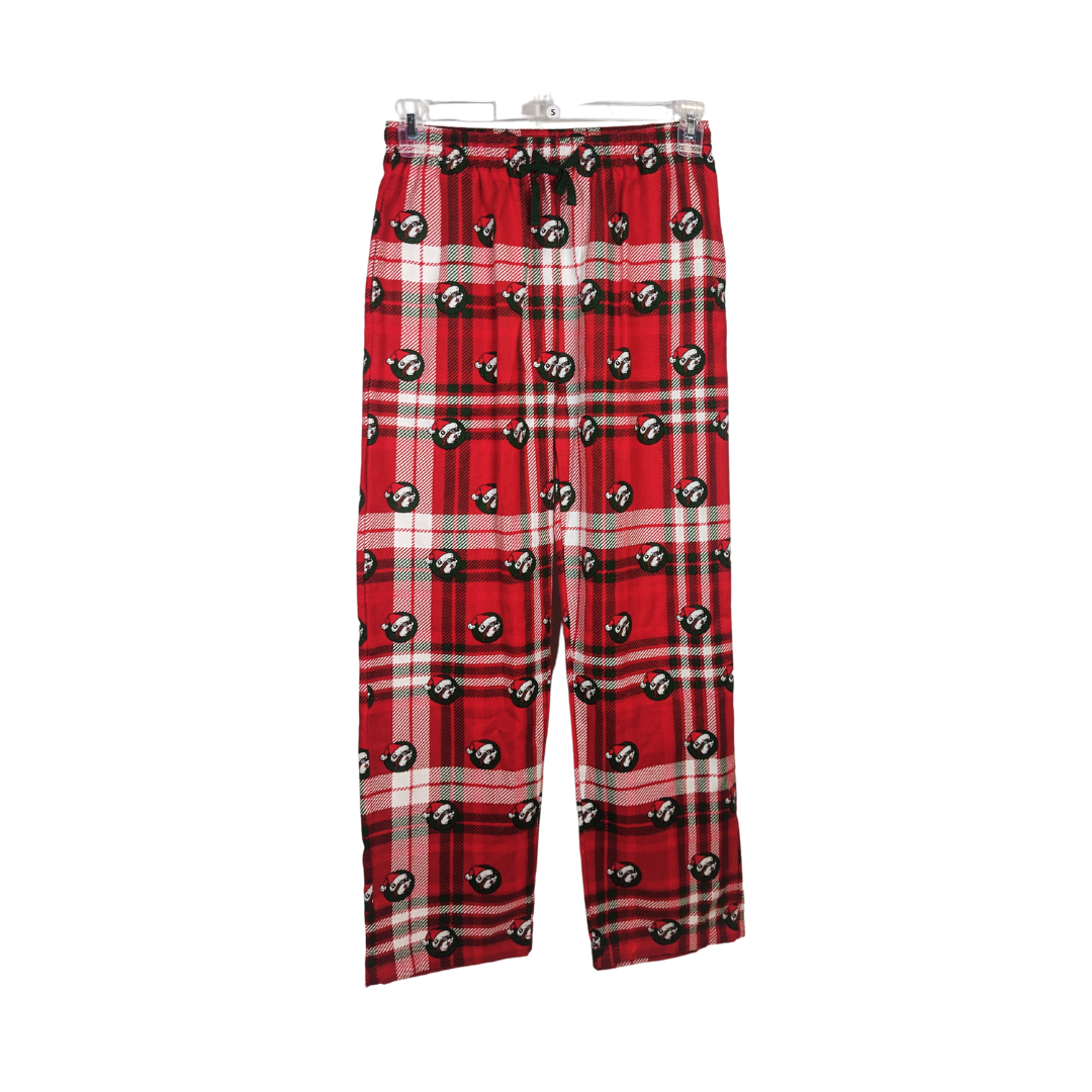 Red plaid 2025 christmas pants