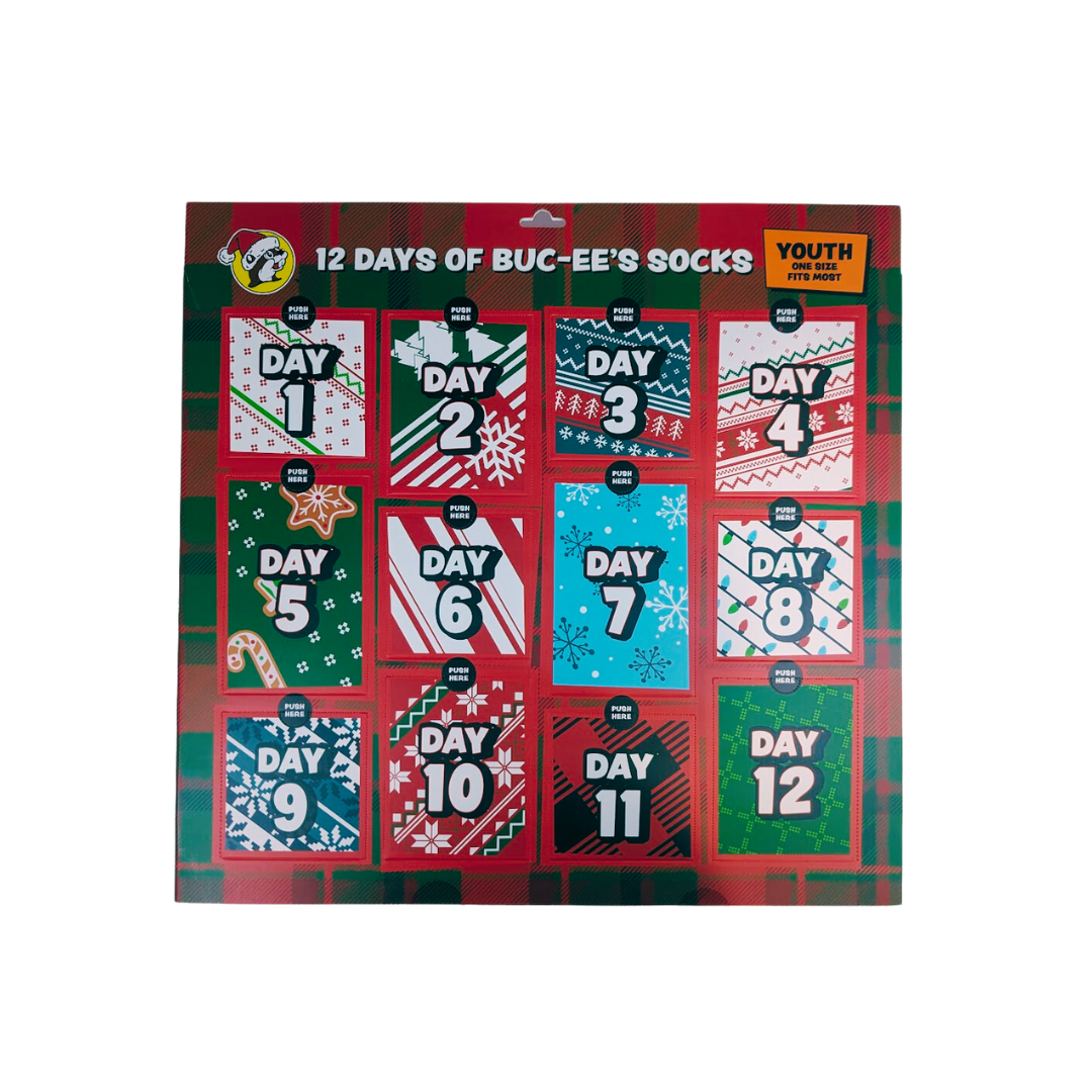Buc-ee's Advent Calendar Sock Box