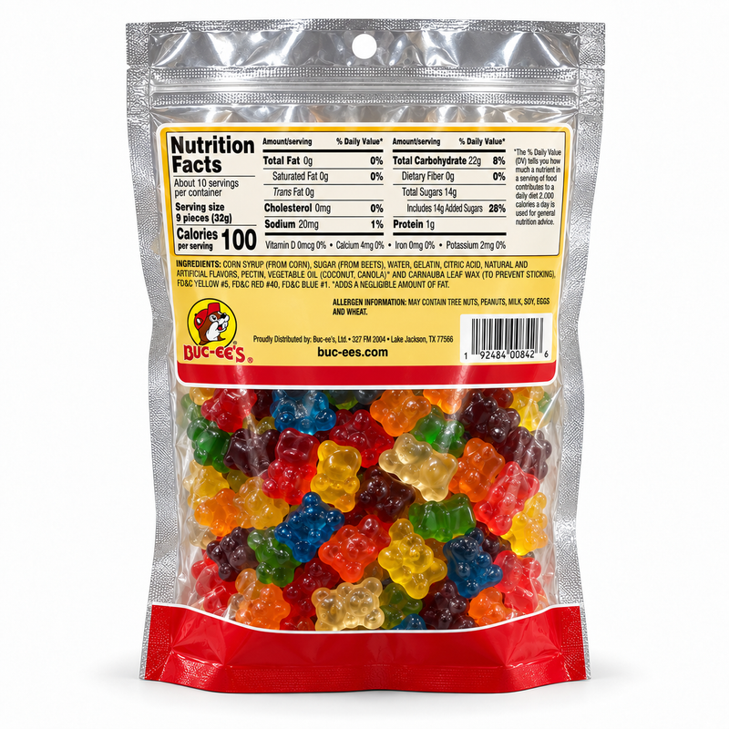 Buc-ee's 12 Flavor Gummi Bears