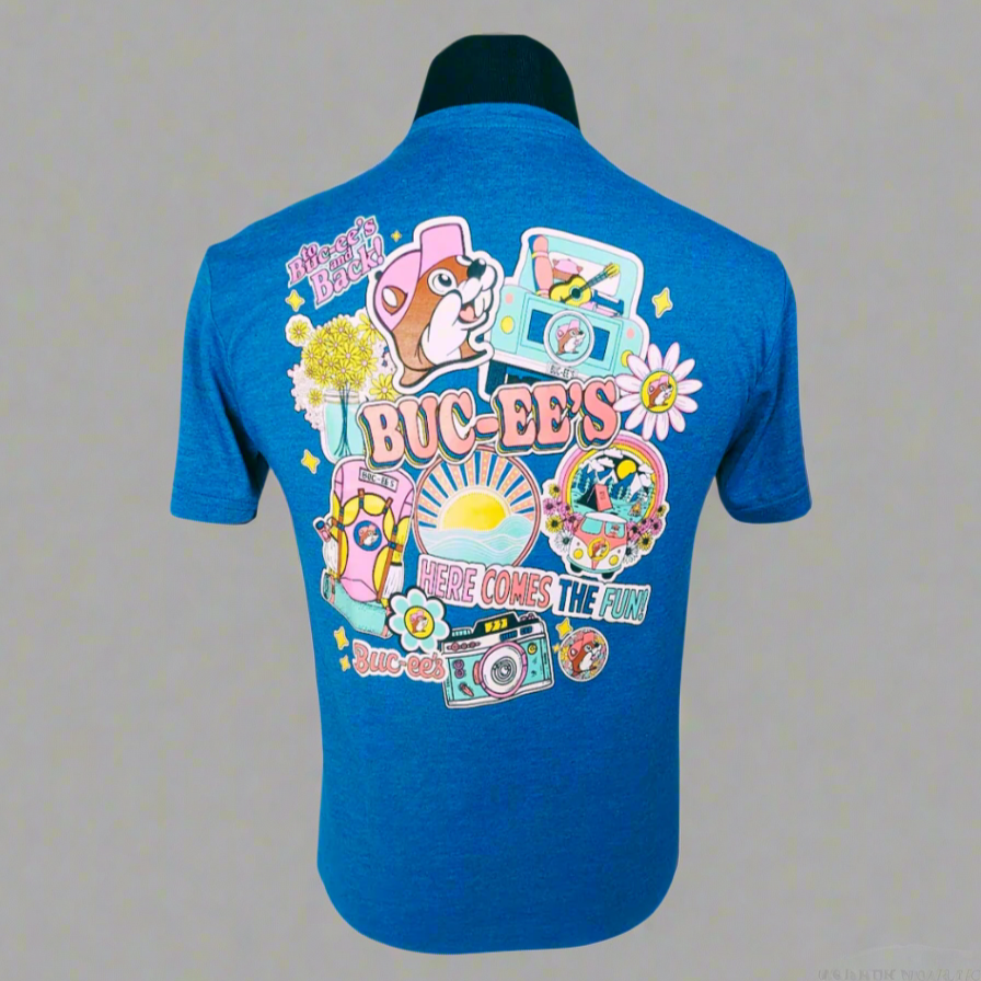 Buc-ee's Sticker Shirt β Texas Snax