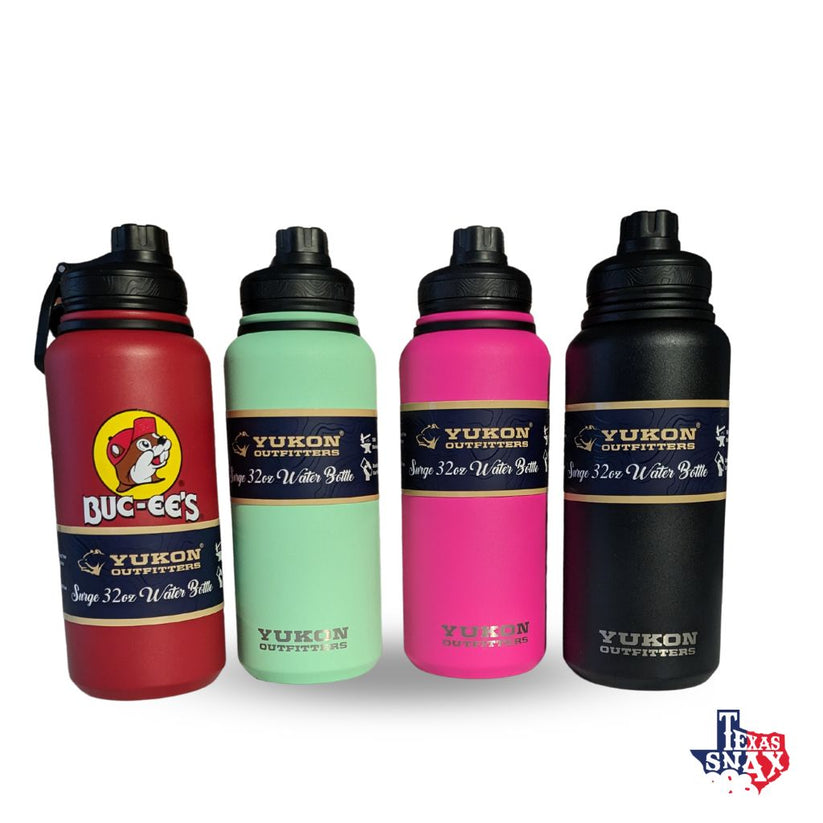 Bucee's/Yukon 32oz Water Bottle Texas Snax