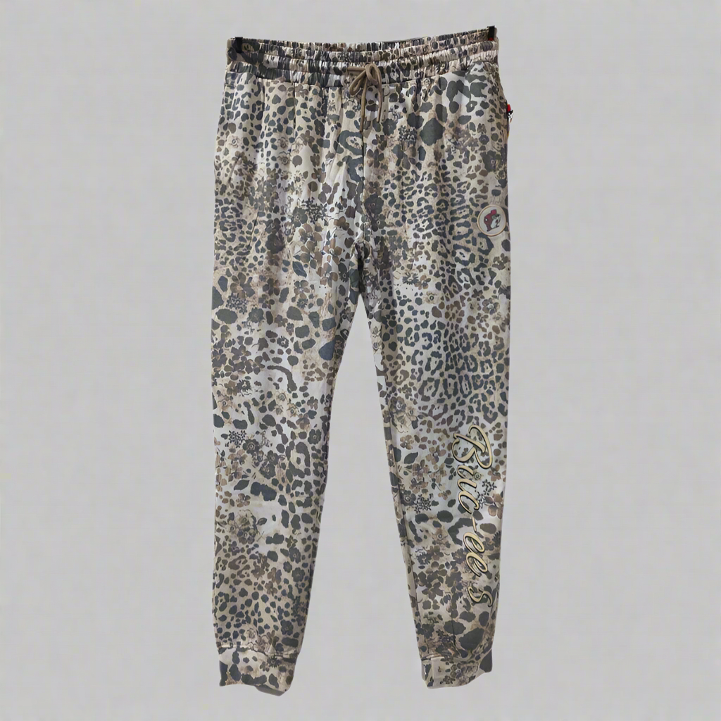 Bucee's Soft Fleece Leopard Sweatpants Texas Snax