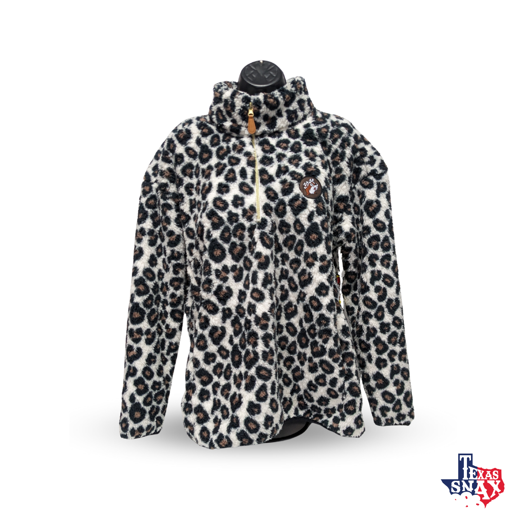 Buc-ee's Leopard Print Crew Sweater – Texas Snax