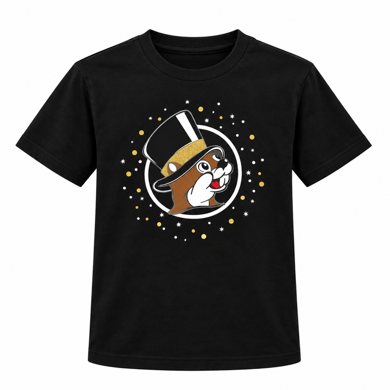 Buc-ee's Youth Sizes Only 2025 Glow-in-The-Dark New Years Shirt