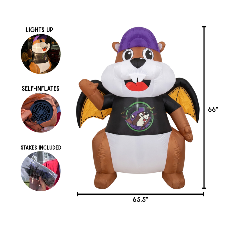 Buc-ee's Batwing Halloween Yard Inflatable
