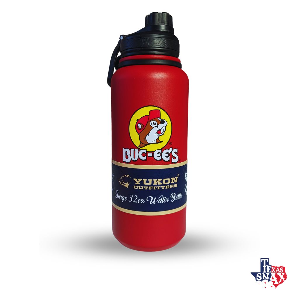 Buc-ee's/yukon 32oz Water Bottle, Red