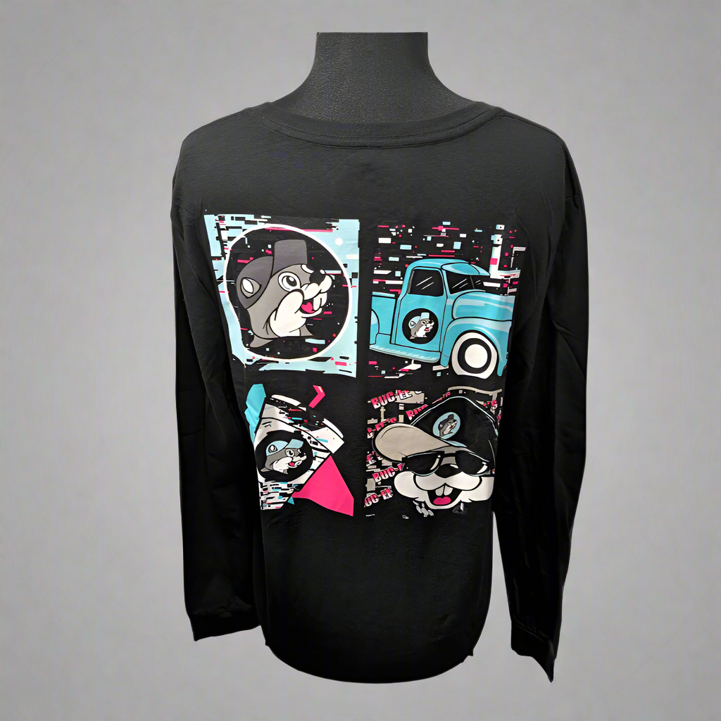 Buc-ee's 4 Squares Long Sleeved Shirt – Texas Snax