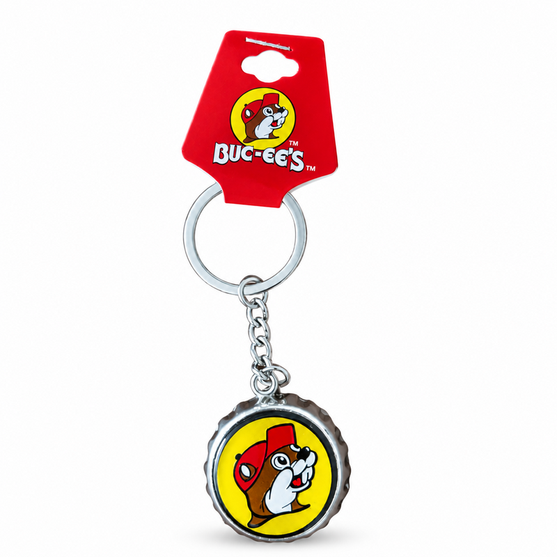 Buc-ee's Bottle Top Key Ring