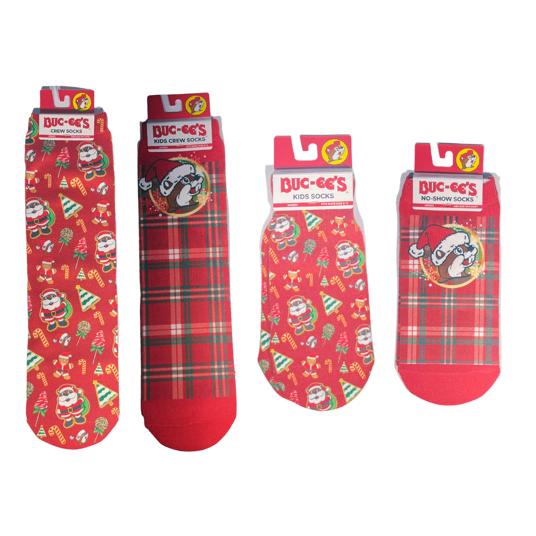 Buc-ee's Christmas socks