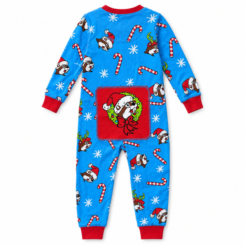 Buc-ee's Blue Christmas Onesie - Youth