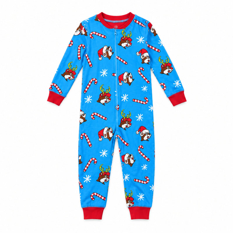 Buc-ee's Blue Christmas Onesie - Youth