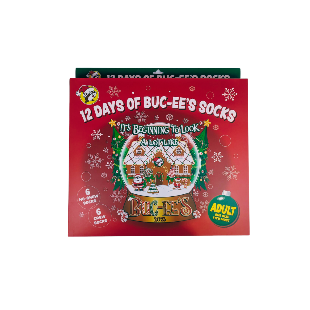 Bucee's Advent Calendar Sock Box Texas Snax