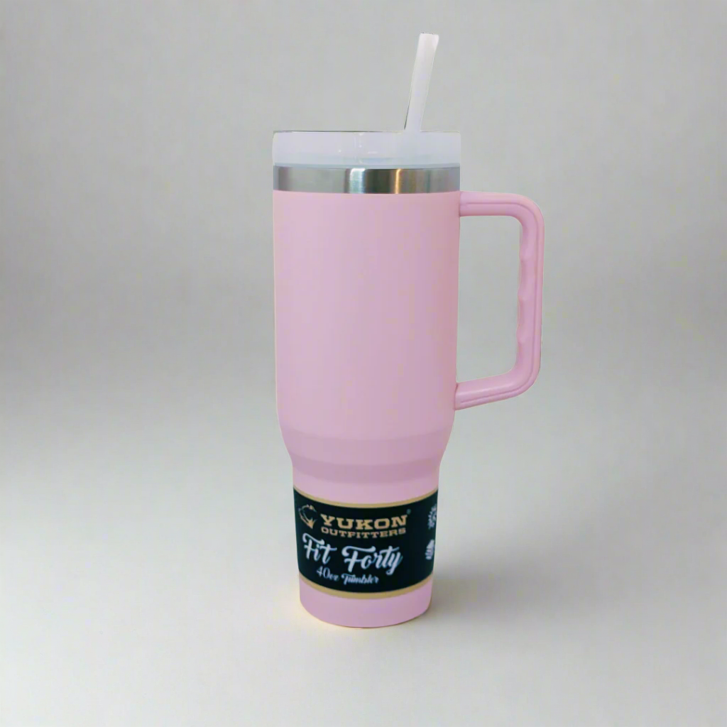 Yukon Rose Gold Leopard Fit Forty 40oz Tumbler