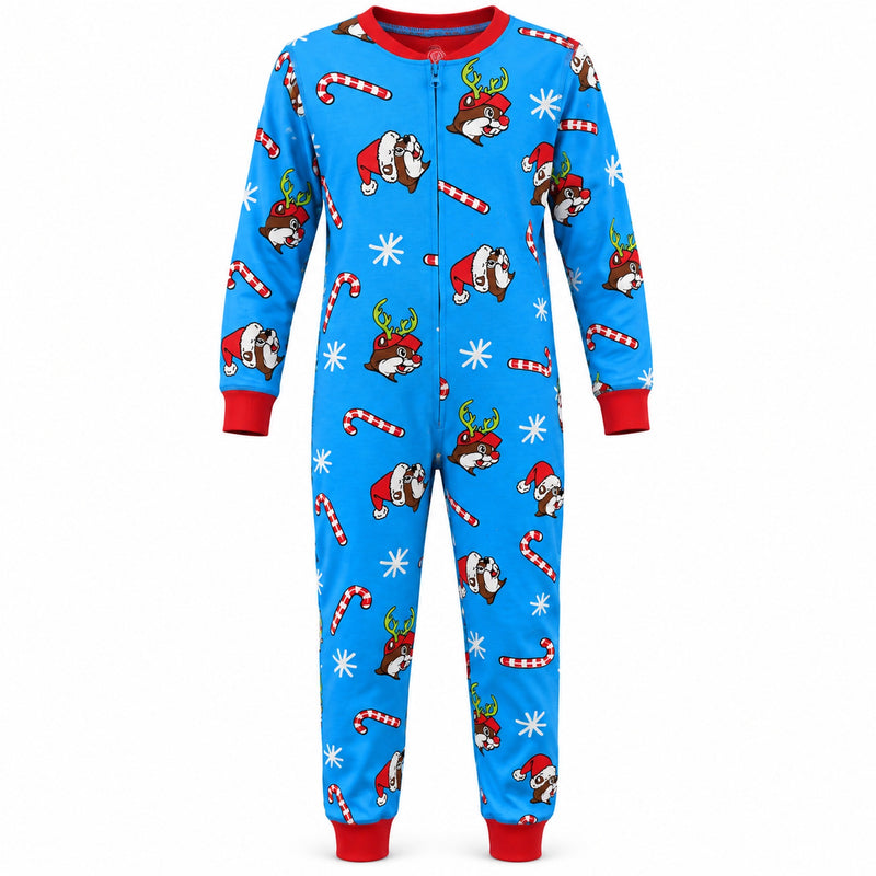 Buc-ee's Blue Christmas Onesie - Adult