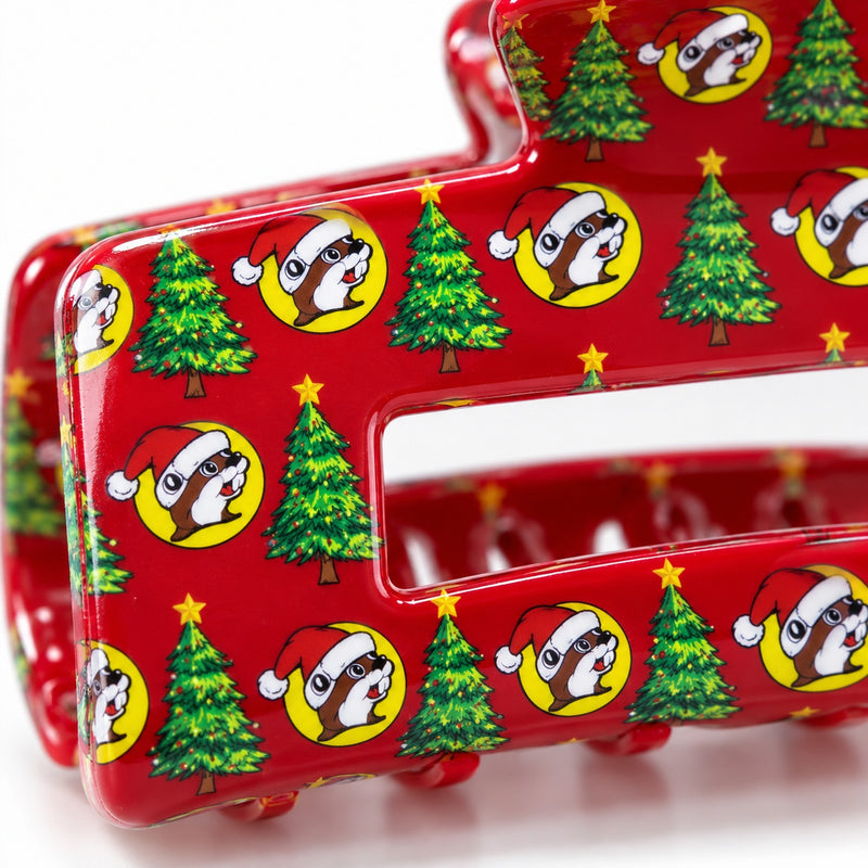 Buc-ee's Christmas Hair Claw - Red