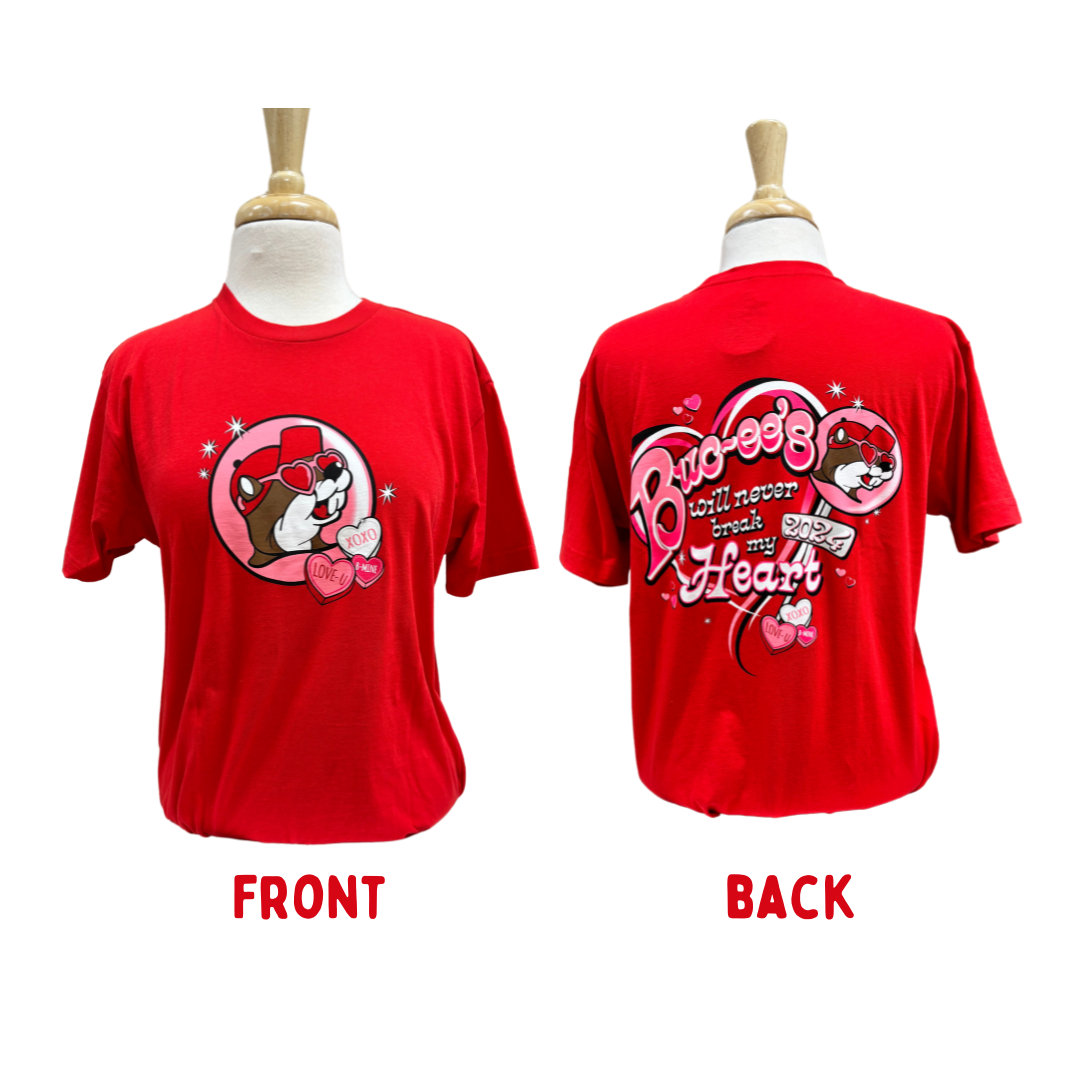Bucee's 2025 Valentine's Day Shirt Texas Snax
